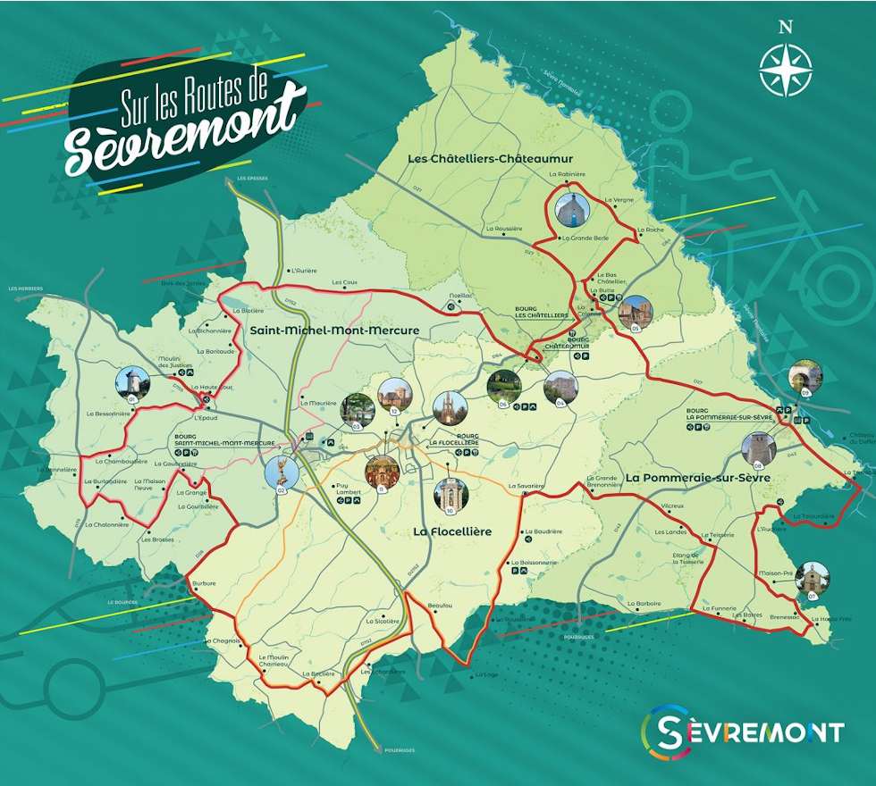Carte touristique de Sèvremont